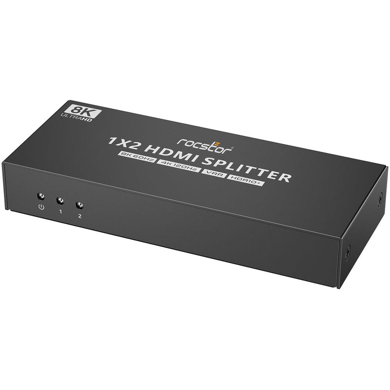 Rocstor TrueReach 1 x 2 8K60 HDMI Splitter