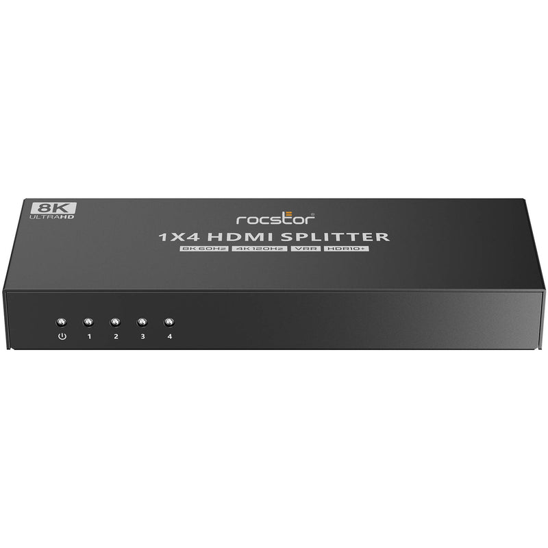 Rocstor TrueReach 1 x 4 8K60 HDMI Splitter