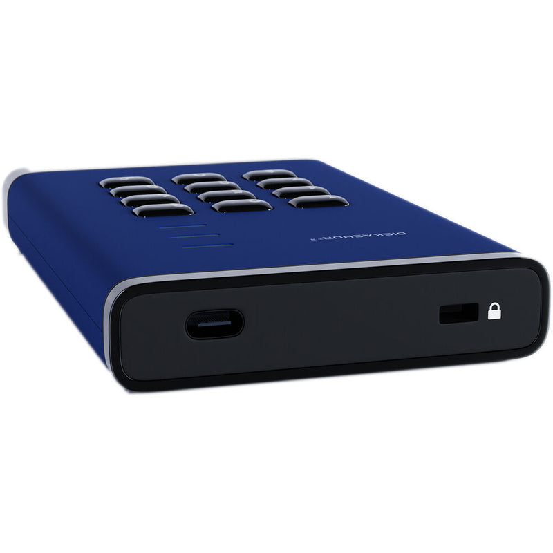 Istorage 2TB diskAshur3 USB 3.2 Gen 1 Encrypted Portable Hard Drive (Blue)