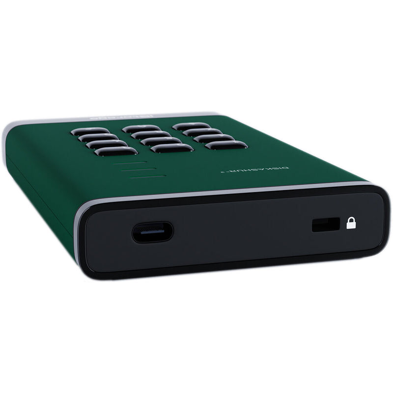 Istorage 4TB diskAshur3 USB 3.2 Gen 1 Encrypted Portable Hard Drive (Green)