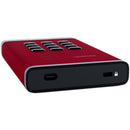 Istorage 4TB diskAshur3 USB 3.2 Gen 1 Encrypted Portable Hard Drive (Red)