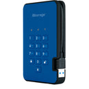 Istorage 2TB diskAshur3 USB 3.2 Gen 1 Encrypted Portable SSD (Blue)