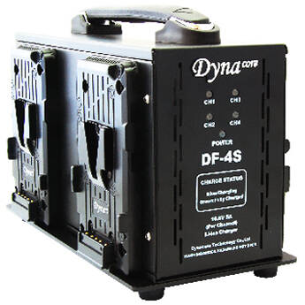 Dynacore DF-4S 4-Channel Quad Fast Battery Charger (V-Mount)