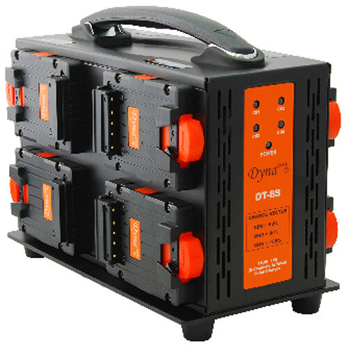 Dynacore DPM-155S Tiny V-Mount 8-Battery Kit with 8-Bay Charger (155Wh)