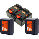 Dynacore DPM-98S Tiny V-Mount 2-Battery Kit with 2-Bay Charger (98Wh)