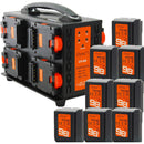 Dynacore DPM-98S Tiny V-Mount 8-Battery Kit with 8-Bay Charger (98Wh)