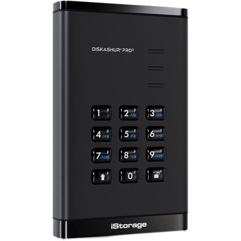 Istorage 1TB diskAshur PRO3 USB 3.2 Gen1 Encrypted Portable Hard Drive