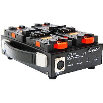 Dynacore DTS-4S Portable Quad V-Mount Charger for Tiny Series Batteries