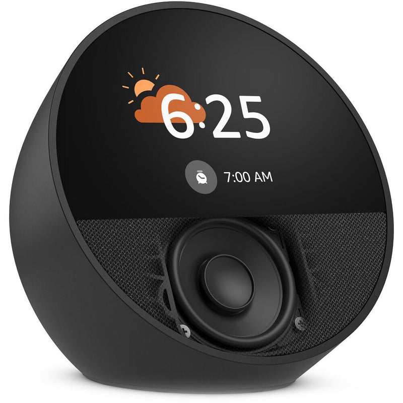 Amazon Echo Spot Smart Alarm Clock (2024 Edition, Black)