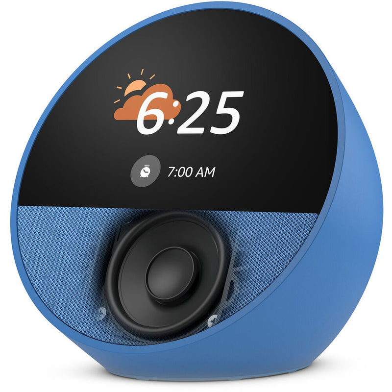 Amazon Echo Spot Smart Alarm Clock (2024 Edition, Ocean Blue)