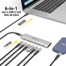 EZQuest USB-C Slim Hub Gen 2 Adapter 6-In-1