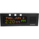 Advanced Network Devices IP Display Clock (Small, Matte Black)