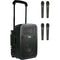 Anchor Audio LIB3 Liberty 3 Link Battery Powered PA System with 4 Wireless Handheld Microphones