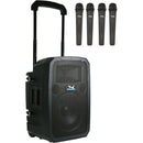 Anchor Audio Liberty 3 Hub Battery Powered PA System with Four Wireless Handheld Microphones