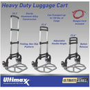 Ultimaxx Professional Heavy-Duty Folding Hand Truck and Luggage Cart