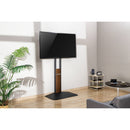 Gabor Floor Stand TV Mount for 32 to 85" Displays (Black/Woodgrain)