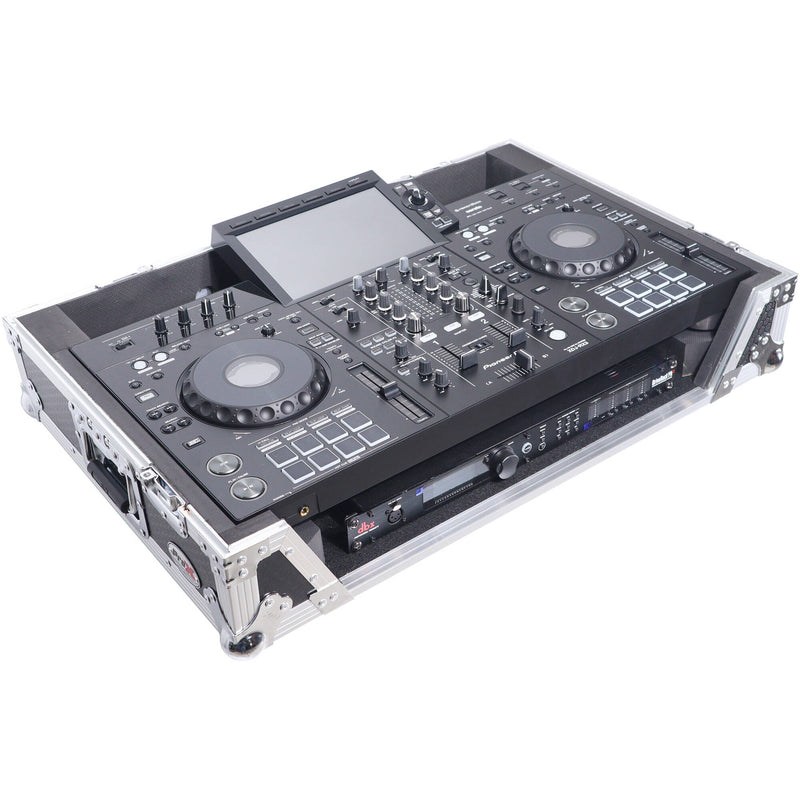 ProX Gig-Ready ATA-Style Flight Case with Wheels for Pioneer XDJ-RX, DDJ-REV5 & XDJ-RX DJ Controllers (Silver/Black)