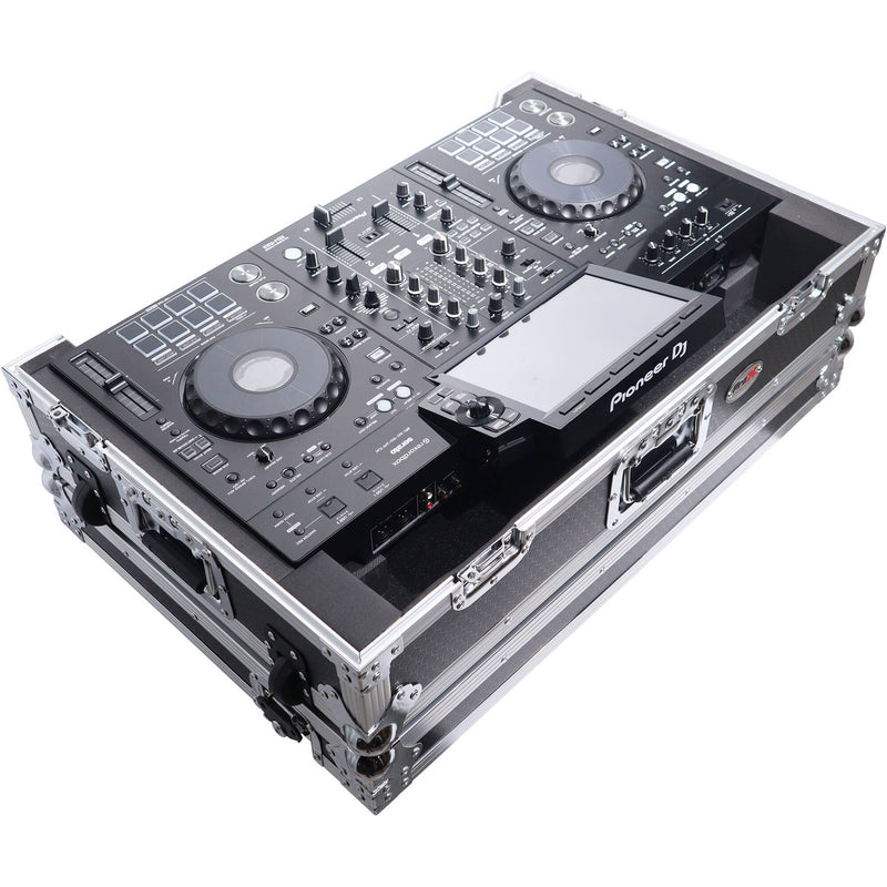 ProX Gig-Ready ATA-Style Flight Case with Wheels for Pioneer XDJ-RX, DDJ-REV5 & XDJ-RX DJ Controllers (Silver/Black)