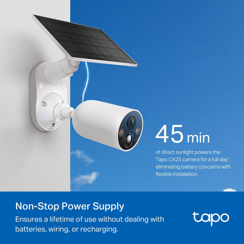 TP-Link Tapo C425 Solar-Powered Smart Wire-Free Security Camera Kit