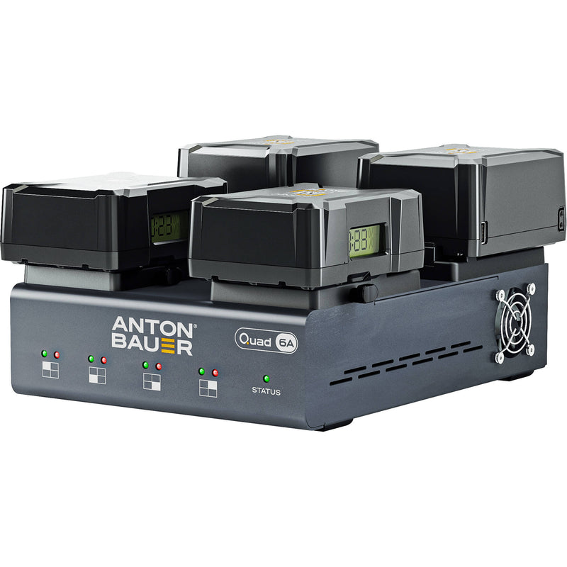 Anton/Bauer QUAD 6A 4-Position Multi-Voltage Charger (V-Mount)