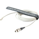 Voice Technologies VT403 Vocal Omnidirectional Lavalier Microphone with LEMO 3-Pin Connector (White)