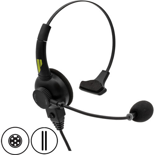 Pliant Technologies SmartBoom Lite Single-Ear Electret Headset (6-Pin Field-Replaceable Mini XLR Female Connector)