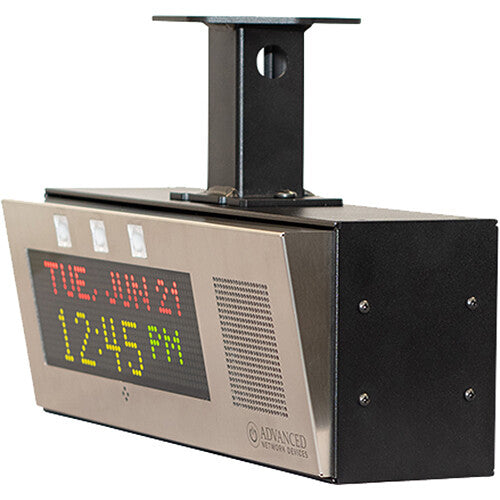 Advanced Network Devices Double Sided InformaCast-Enabled IP Display Clock with Universal Mount