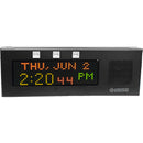 Advanced Network Devices LED InformaCast-Enabled IP Display Clock (Black, Small)