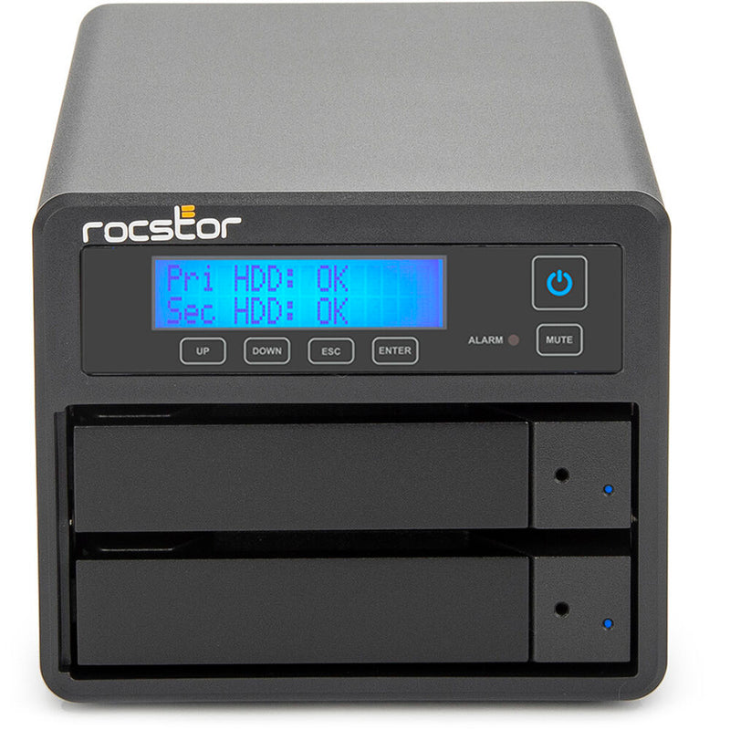 Rocstor Rocpro 44TB U35 USB-C RAID Storage (2 x 22TB)