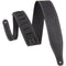 Levy's 2.5" Wide Garment Leather Guitar Strap (Black)