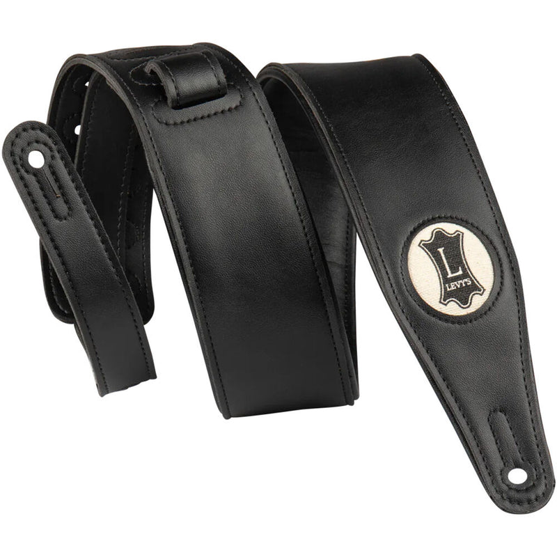 Levy's 2.5" Vegan Leather Strap - Hemp - Levy's Logo (Black)