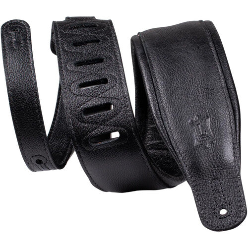 Levy's 3" Garment Leather Guitar Strap (Black)