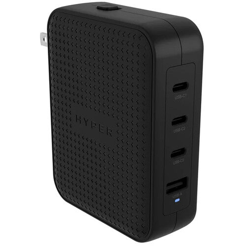 HYPER HyperJuice 145W 4-Port USB GaN Travel Charger (Black)