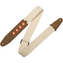 Levy's 2" Natural Cotton Pick Holder Guitar Strap (Natural)