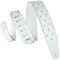 Levy's 2.5"Wide Garment Leather Guitar Straps (White/Silver)