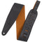 Levy's 3" Garment Leather Guitar Strap with Suede Backing (Black/Honey)