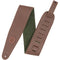 Levy's 3" Garment Leather Guitar Strap with Suede Backing (Brown/Green)