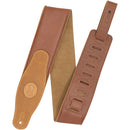 Levy's 3" Padded Garment Leather Guitar Strap (Tan/Sand)