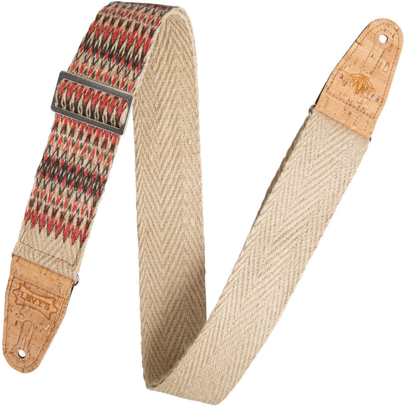 Levy's 2" Wide Hemp Guitar Strap (Towers)