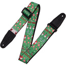 Levy's 2"Winter Holiday Gift Wrap Print Guitar Strap