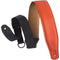 Levy's 2.5"Wide Garment Right Height Ripchord Guitar Strap (Orange)