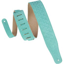 Levy's 2 .5" Leather Guitar Straps (Seafoam Suede)