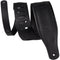 Levy's 3.25" Wide Butter Leather Guitar Strap (Black)