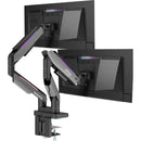 MSI MPG MT201DR Full-Motion Dual Monitor Desk Mount with RGB LEDs for 17 to 35" Displays