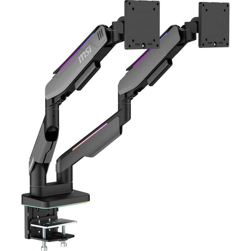 MSI MPG MT201DR Full-Motion Dual Monitor Desk Mount with RGB LEDs for 17 to 35" Displays