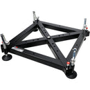 PROX Truss Tower Ground Support Base with Casters and Leveling Jacks