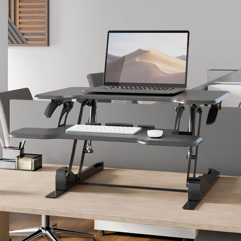 Mount-It! Standing Desk Converter (30", Black)