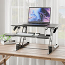 Mount-It! Standing Desk Converter (30", Black)