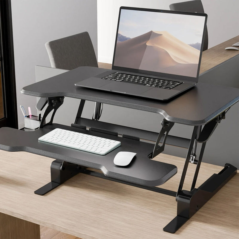 Mount-It! Standing Desk Converter (30", Black)