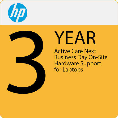 HP 3-Year Active Care Next Business Day Onsite Support Plan for Laptops